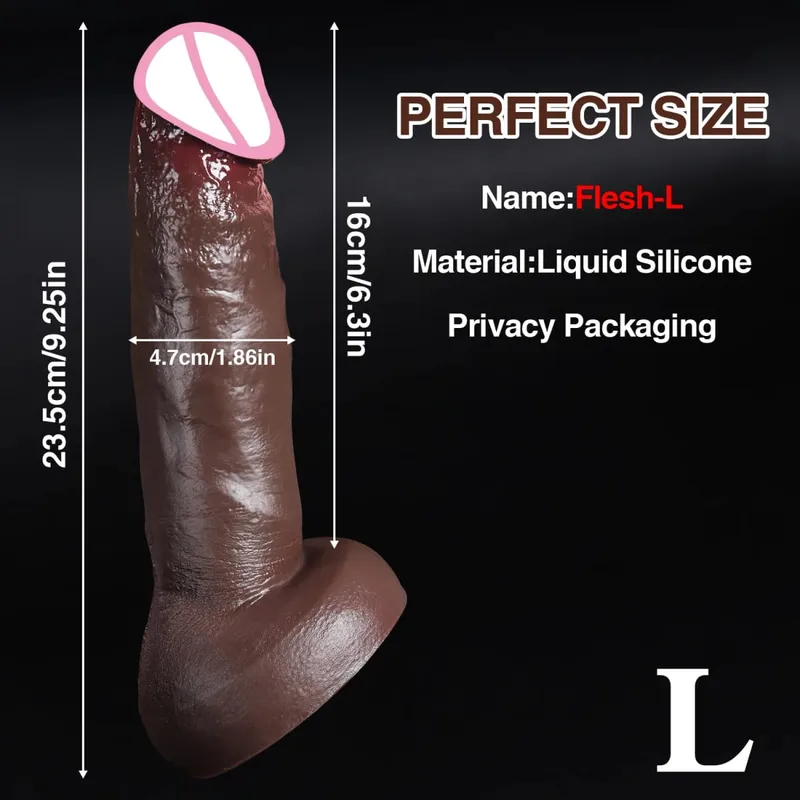 Consolador grueso realista y barato para hombres y mujeres, masturbadores Gay, pene de silicona, ventosa grande, tapón Anal para pene, juguete sexual — image 10