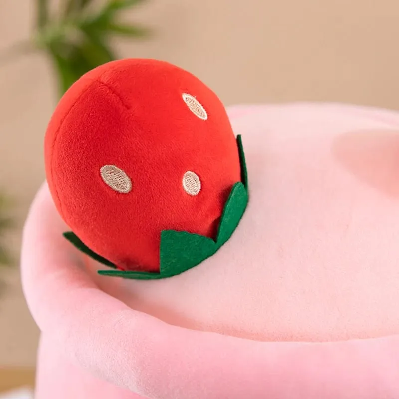 Cute Stuffed Boba Plush Bubble Tea Food Milk Cup Plushie Pillow Soft Kawaii Hugging Plush Toys Gifts for Kids