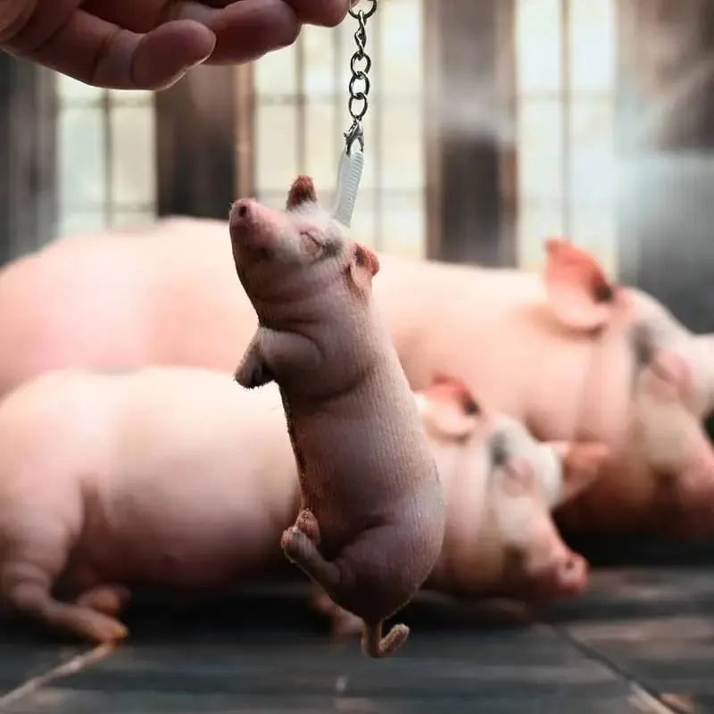 [Nieuw] Realistisch Slapend Varken Knuffels Katoen Gevuld Levensecht Afdrukken Varken Pop Gezellig Zacht Huis Sierkussen Kawaii Home Decor