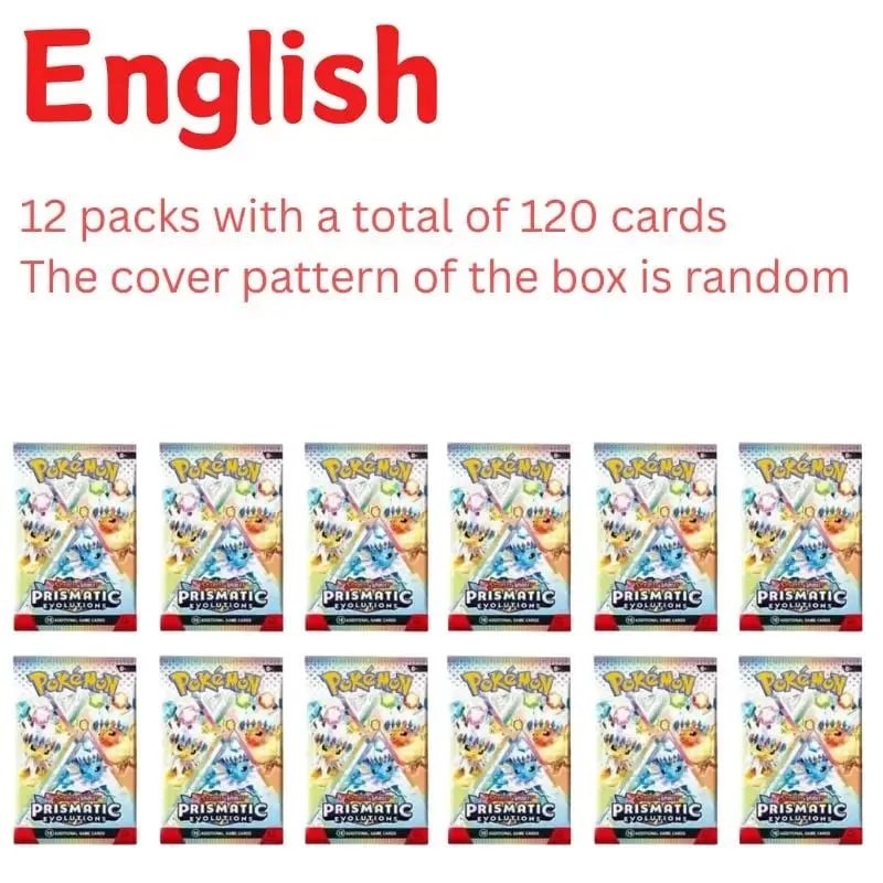 360Pcs/Box 10Cards/PACK English Pokémon Card Prismatic Evolutions English Booster Battle Transaction Card Gifts — image 10