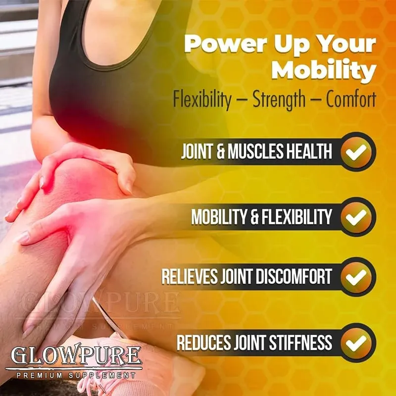 Bee Venom Extract Glucosamine & Turmeric Capsules for Joint & Muscle Health Enhanced Mobility Flexibility Comfort Supplement — image 4