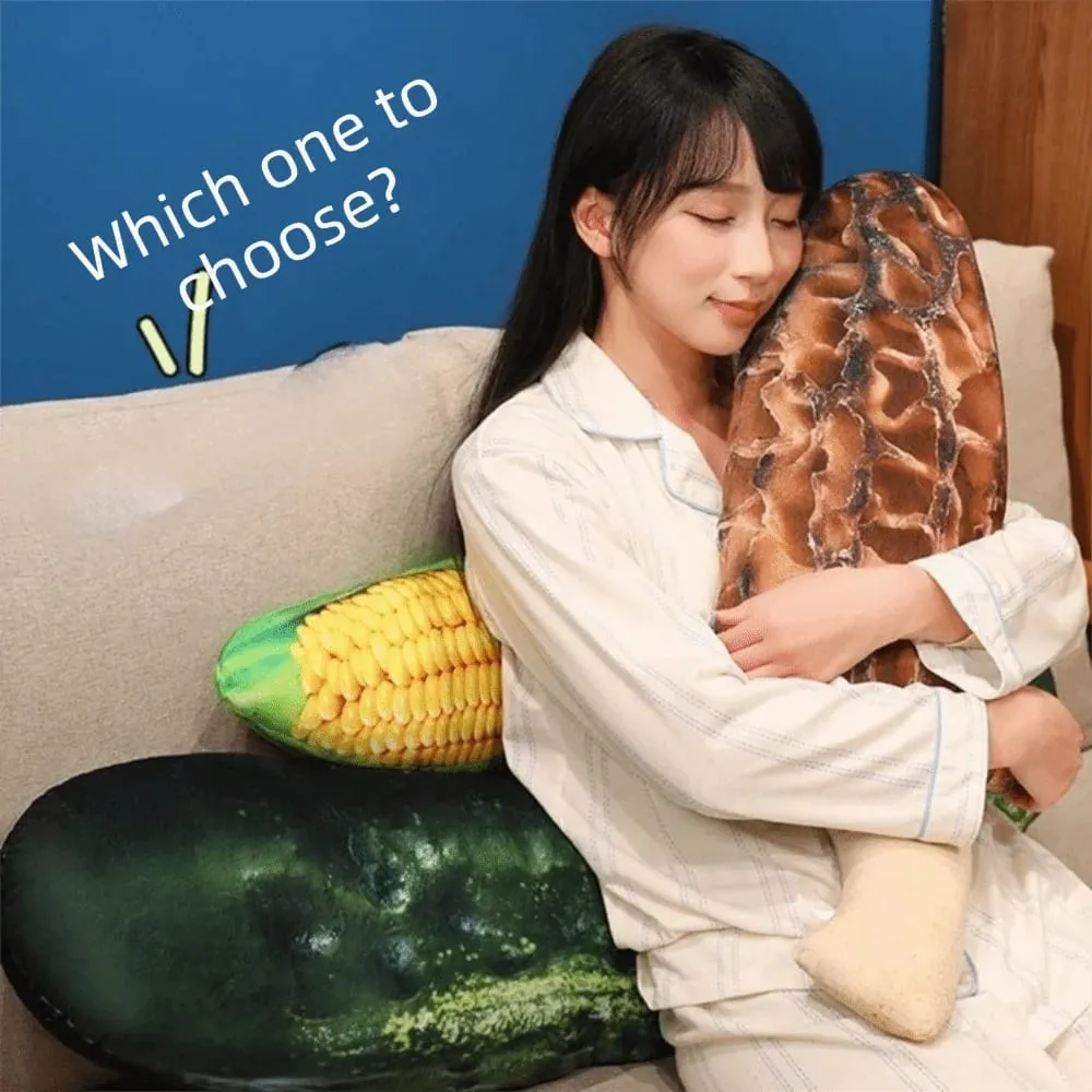Kawaii Soft Vegetable Pillow Realistic Details Simulation Vegetable Stuffed Creative Accent Cozy Veggie Cozy Home