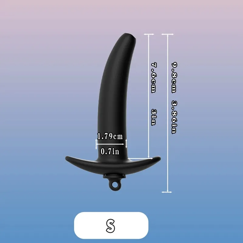 Hollow Speculum Peeking Anal Beads Butt Plug with Stopper Expander Tunnel Enema Anus Dilation Adult Sex Toys for Women Men Gay — image 9