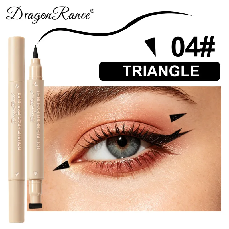 Colorful Liquid Stamp Eyeliner Red Star Heart Butterfly 2 in 1 Eye Liner Pencil Purple Pink Waterproof Eye Template Makeup Tool — image 18