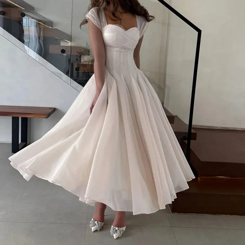 Women Fashion Backless High Waisted Ball Dress Elegant Christmas Party Long Dresses 2025 Sexy Square Neck Sleeveless Mesh Dress — image 3