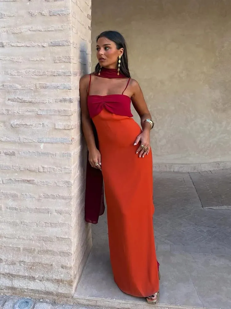 Solid Color Strapless Ribbon Women Summer Dress Sexy Sleeveless Backless High Waist Slim Maxi Vestidos 2026 Lady Vacation Outfit — image 3