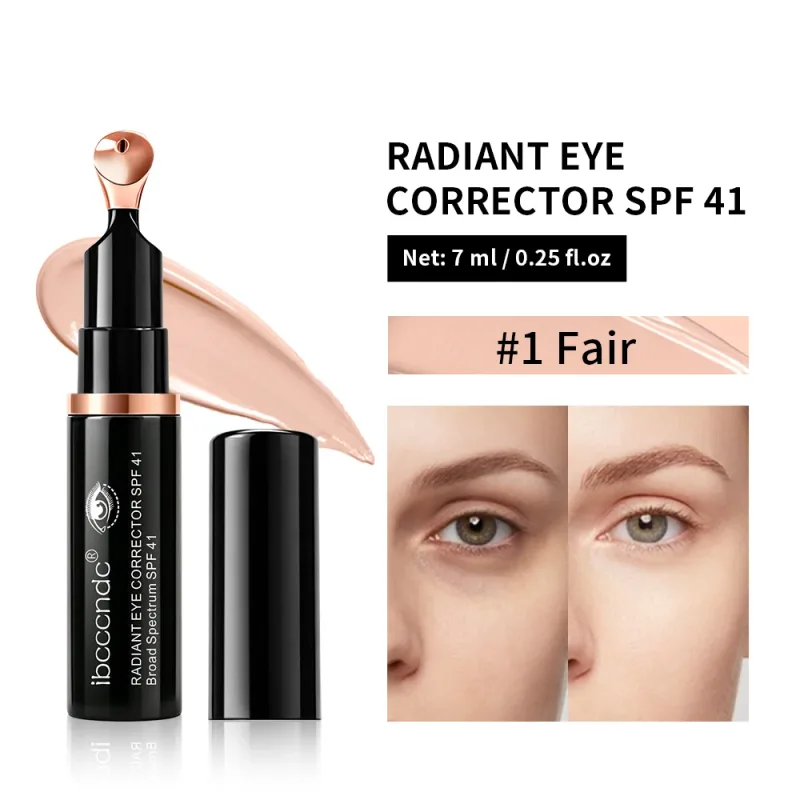 Color Correcting Eye Concealer SPF 41 Peptide Ceramide Anti-Aging Dark Circle Brightening Pump Cooling Massage Head
