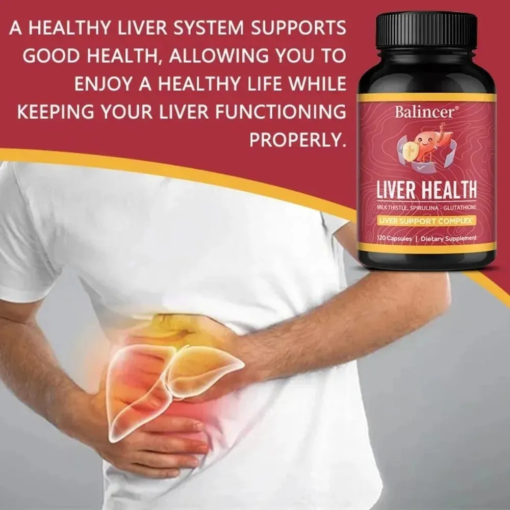 Liver Cleansing Detox Capsules Health Liver Support Colon Cleansing Repair Natural Herbal with Dandelion Milk Thistle — image 2
