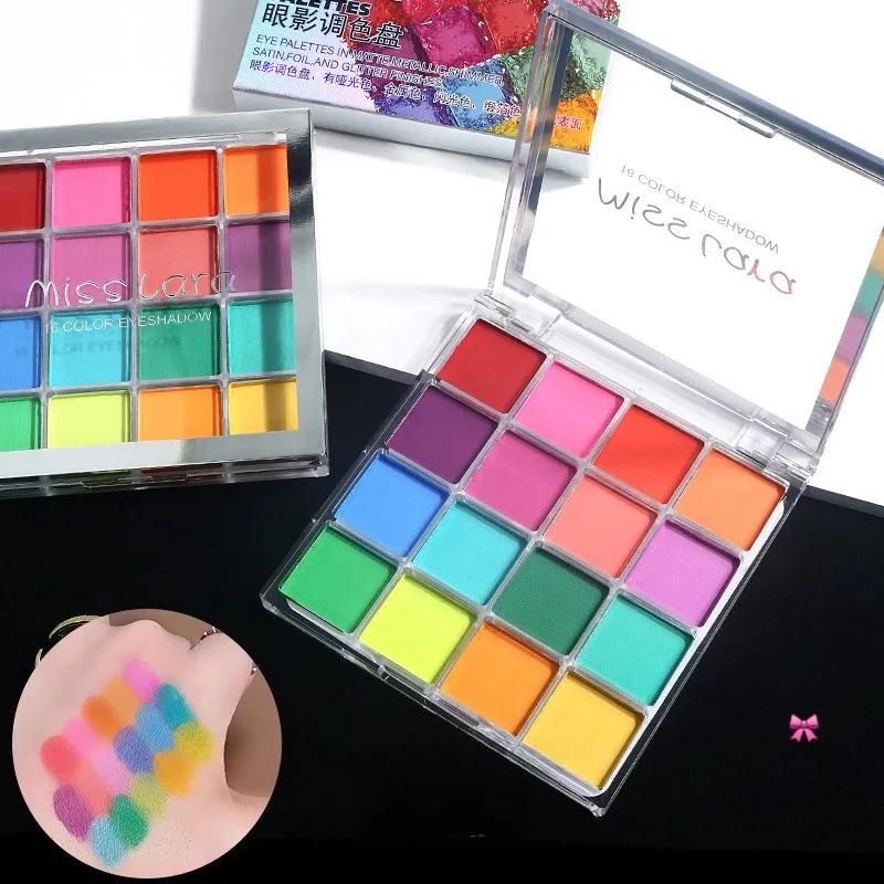 16-Grid Christmas Color Eye Shadow Palette Waterproof Long Lasting Matte Colorful High Pigmented Eyeshadow Eyes Makeup Cosmetics — image 5