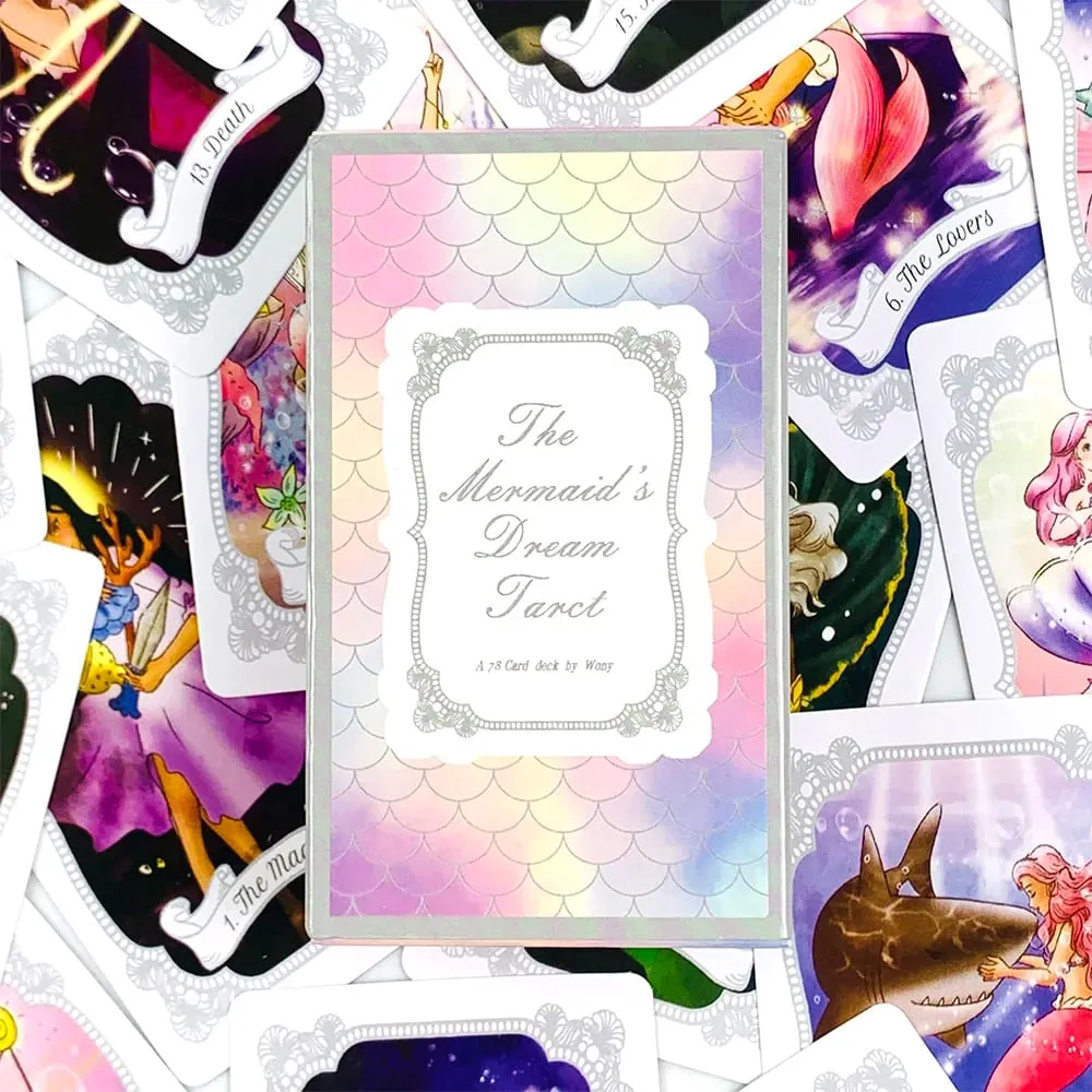The Mermaid's Dream Tarot Cards 78 Beautiful Tarot Cards For Divination Party Game Ideal for Travel Spiritual Practices & Gift — image 3