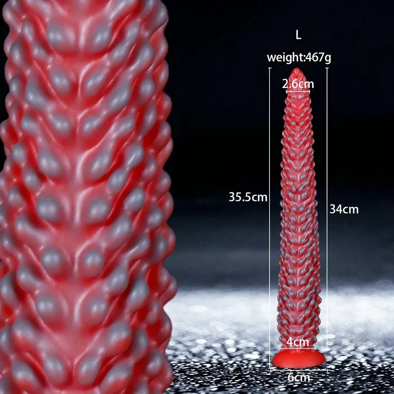 Huge Long Buttplug Monster Tentacle Silicone Anal Plug Dildo with Strong Suction Cup Clitoris Vagina Stimulation Adult Sex Toys — image 13