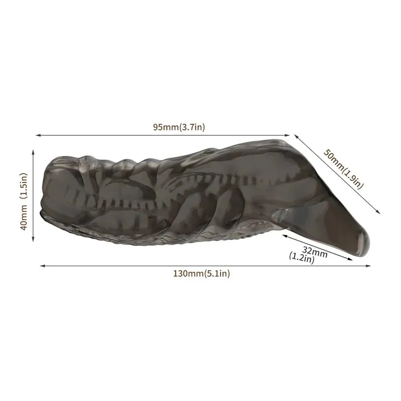 Men Penis Extender Sleeve Reusable Comdom Delay Ejaculation Penis Sleeve Dick Male Dildo Sex Toys for Men Adult 18+ Erotic Goods — image 21