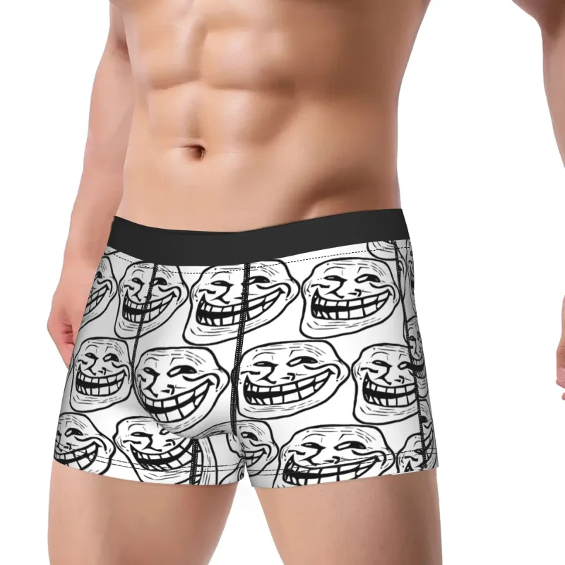 Rage การ์ตูน Trollfac Trunk ตลกกระเป๋าชุดชั้นในขายร้อนรูปแบบนักมวยสั้นสบายกางเกงผู้ชาย PLUS ขนาด — image 3