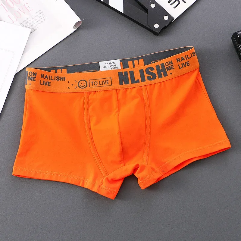 [Bloom the love] Jenama Solid 1pcs/3pcs Boxer Lelaki Seluar Dalam Kapas Boxershort Mens Boxers Man Cuecas Masculina Saiz M-3XL nl-112