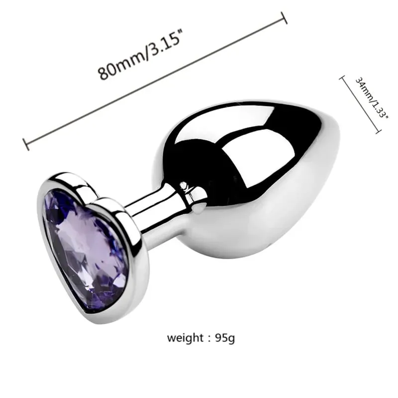 S/M/L Anal Plug Metal Sex Toys For Women Men Adult Crystal Erotic Bullet Butt Plug Stimulator Prostate Massager Adult Products — image 21