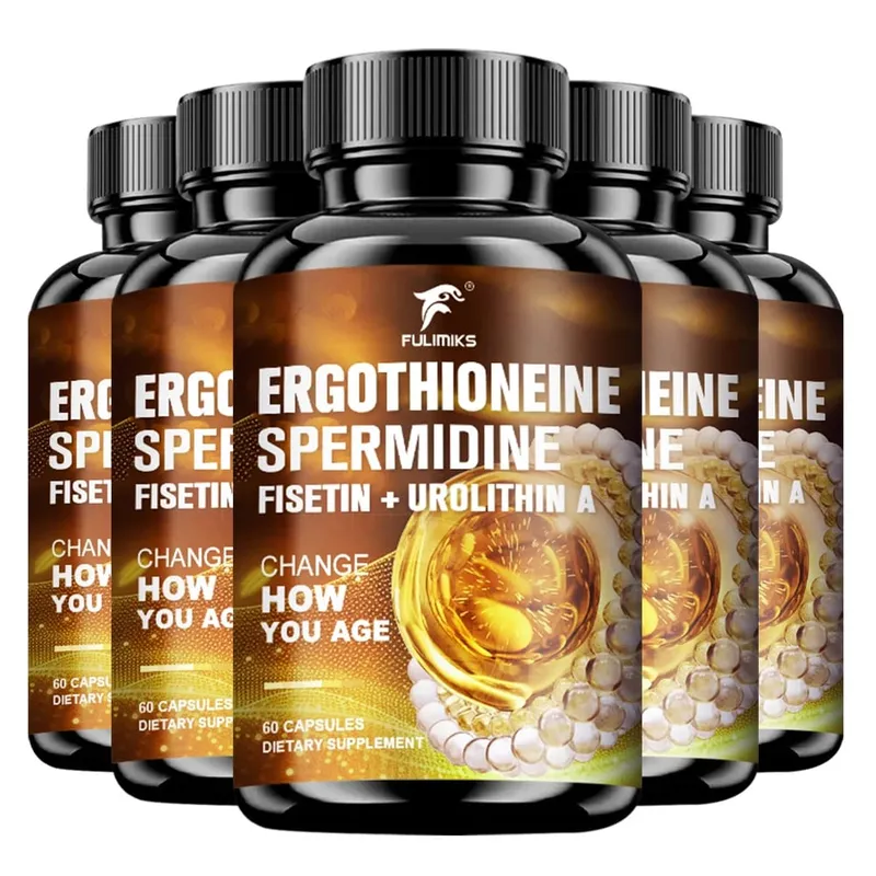 Ergothioneine & Spermidine Anti-Aging Capsules with Fisetin Urolithin A & PQQ Supports Cellular Health & Skin Rejuvenation — image 11
