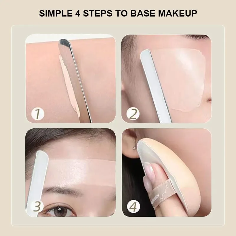 3/4/5/6 PCS Makeup Foundation Brush Lipstick Eye Shadow Mixing Palette Stainless Steel with Spatula Rod Color Stick Beauty Tools