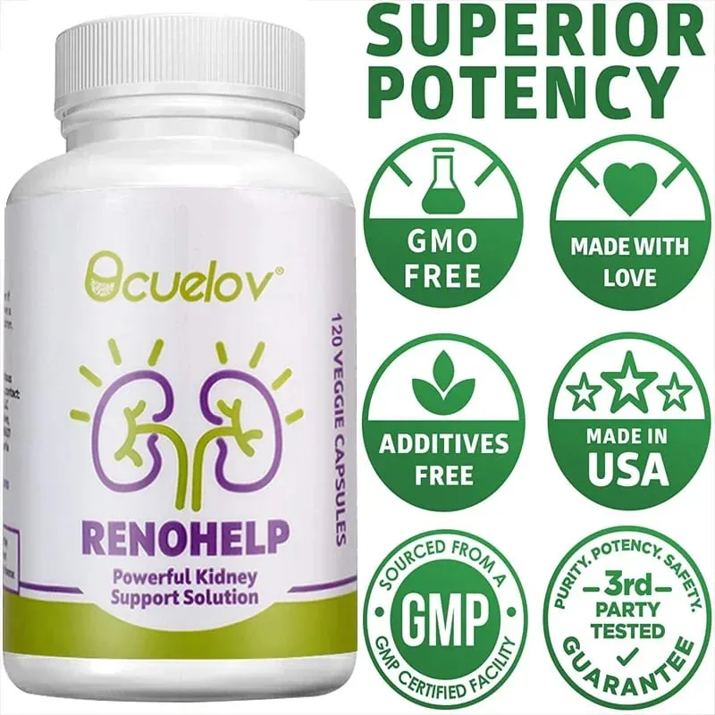Το συμπλήρωμα υποστήριξης νεφρών Bcuelov All Natural προάγει την υγιή λειτουργία των νεφρών Τα επίπεδα κρεατινίνης και το σπειραματικό φιλτράρισμα — image 3