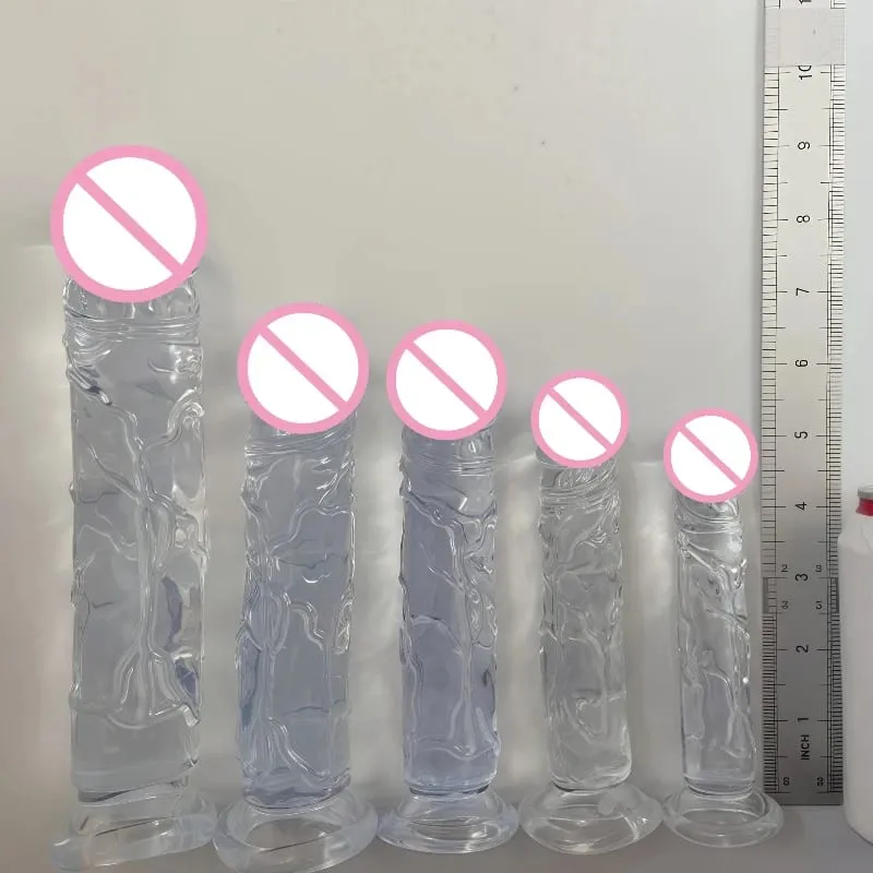 Women Realistic Anal Butt Plug Transparent Dildo Suction Cup Big Dick Soft Masturbators G Spot Big Penis Adult Sex Product 18+ — image 4