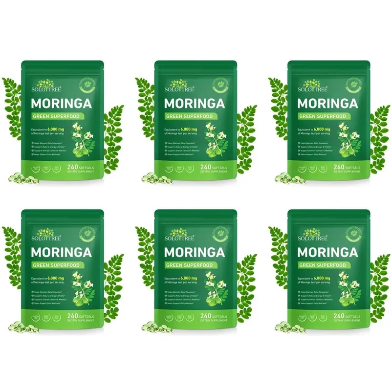 Moringa Leaf Softgels 6000 Mg Equivalent Per Serving for Daily Relaxation Natural Energy Vitality & Comfort Support 240 Softgels — image 11