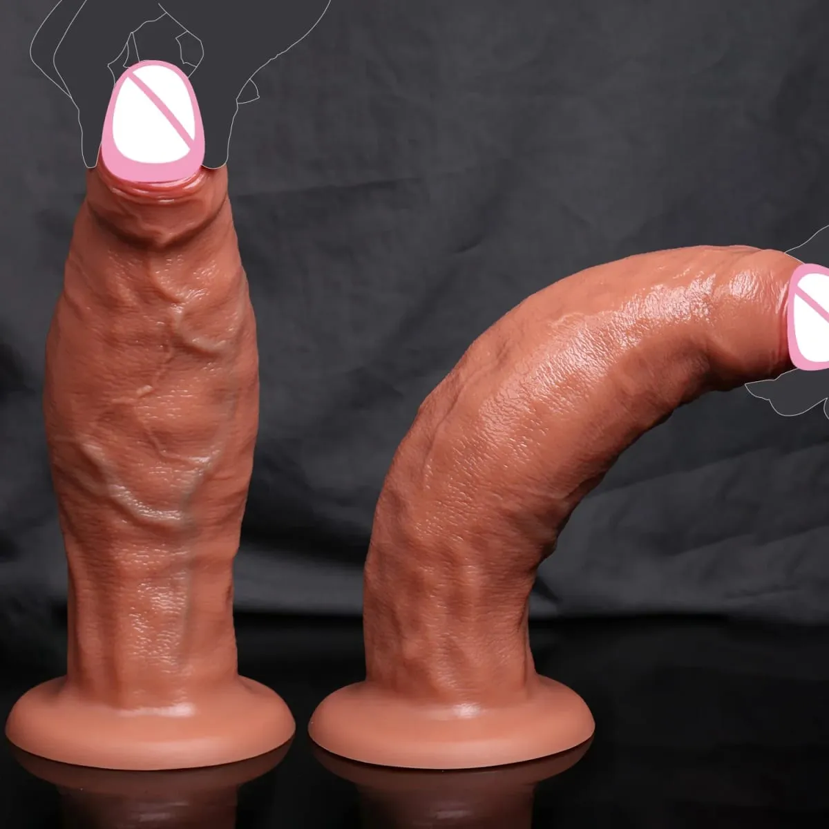 Realistic Silicone Dildo Suction Cup Anal Penis Adult Sex Toys Anal Plug for Woman Men Big Dick Butt Plug Dildos Masturbator 18+ — image 3