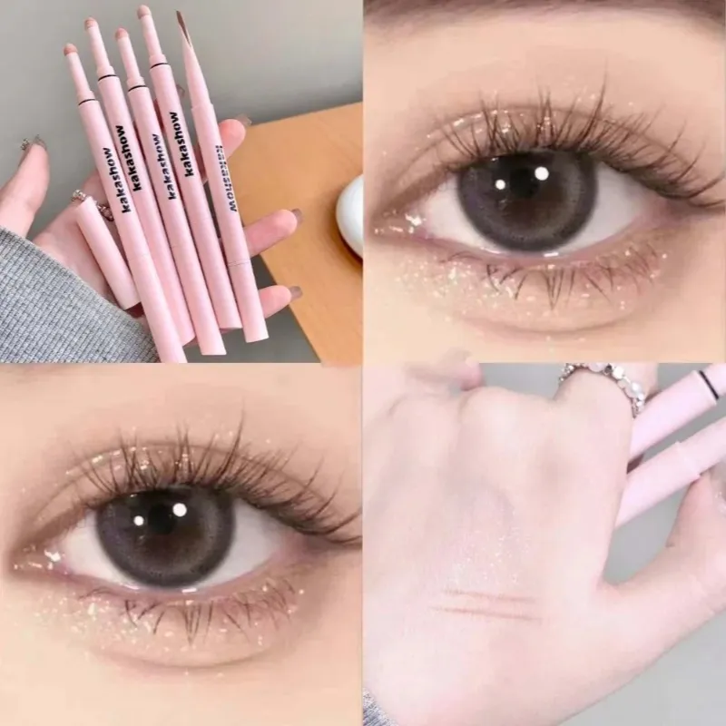 Double-end Lying Silkworm Eyeliner Shadow Highlight Glitter Matte Aegyosal Pen Natural Long Lasting Brightening Cream Eye Makeup — image 5