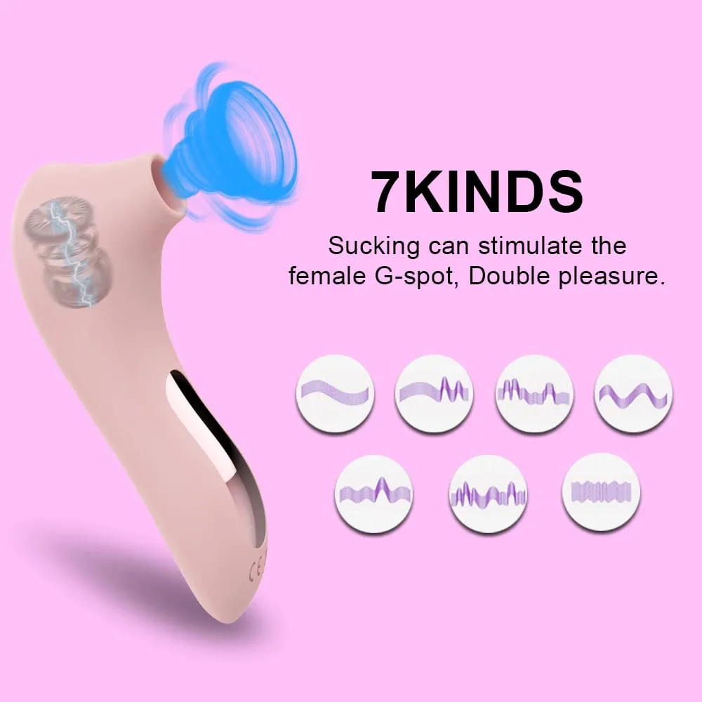 Powerful Clit Sucker Vacuum Vibrator Clitoris Sucking Nipple Sucking Tongue Vibrating Oral Licking Sex Toys for Adult Women