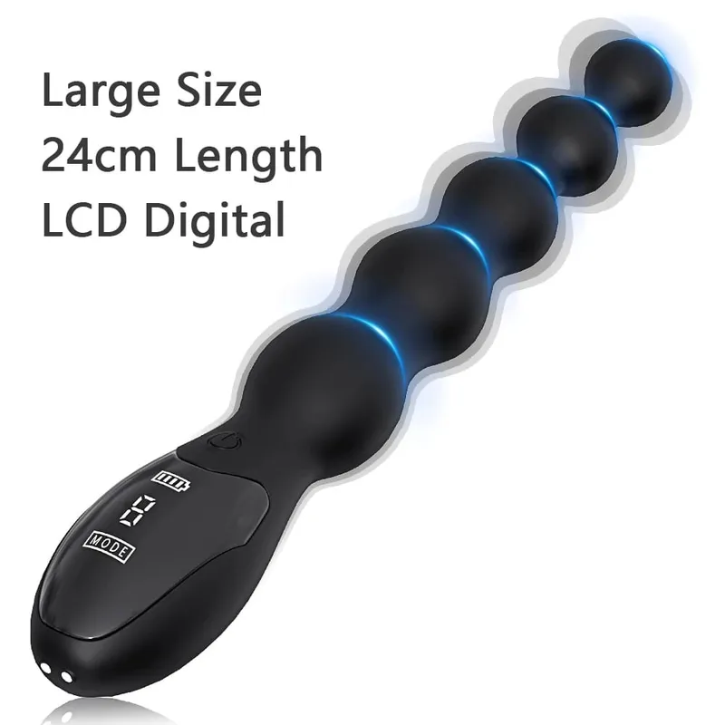 Vibrating Anal Beads Anal Balls for Men Butt Plug Prostate Massager for Gay G-Spot Vagina Vibrator for Women Adult Goods Sex Toy
