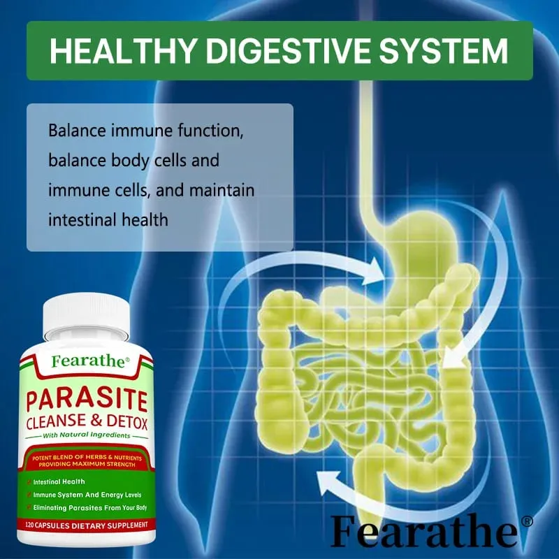 Intestinal Parasite Cleanse Capsules - Black Walnut + Wormwood Herbal Blend Digestive Health Colon Detox & Gut Health Support — image 6