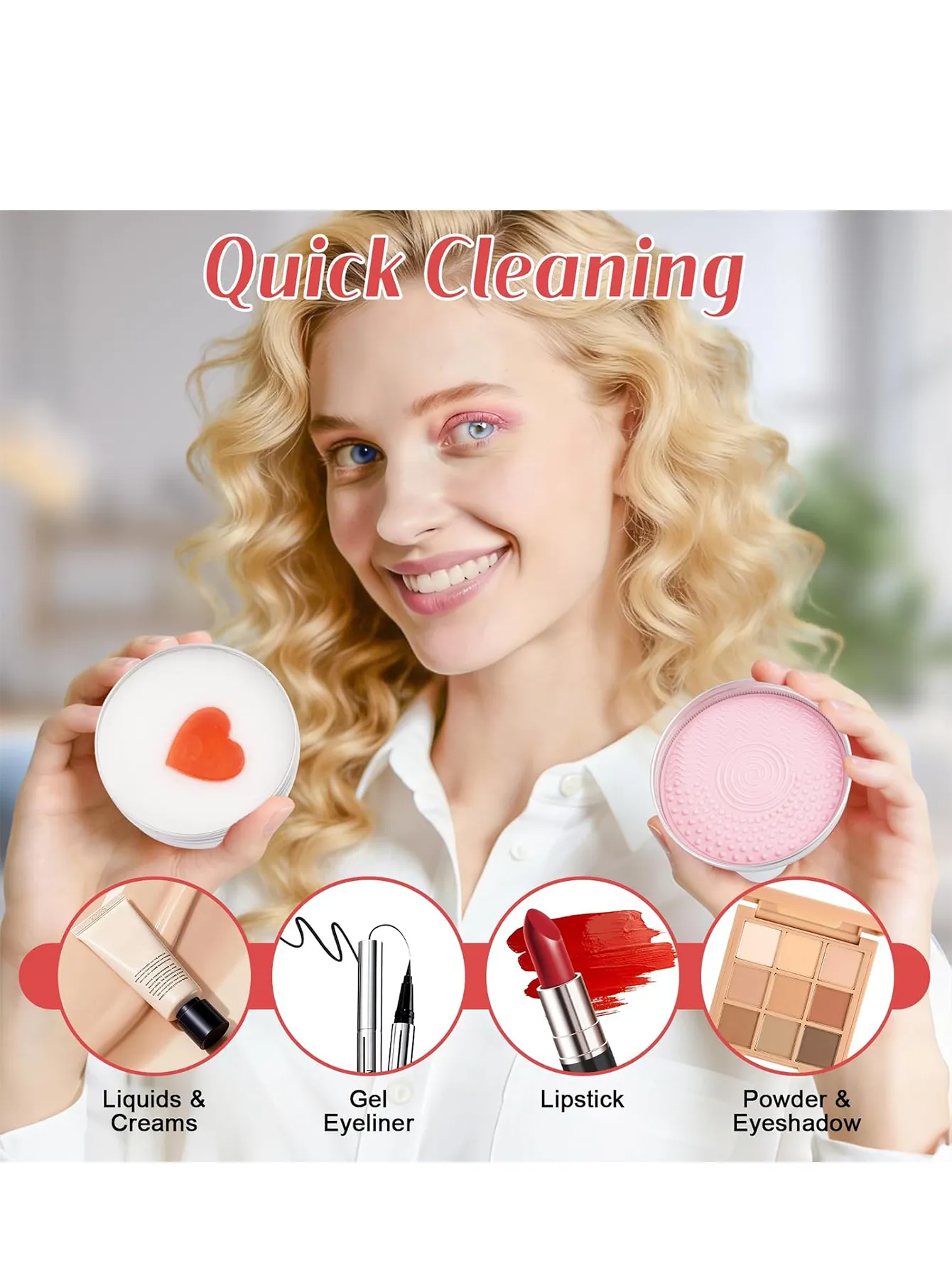 Portable Makeup Brush Cleaning Soap Natural Multipurpose Reusable Travel Cosmetic Cleaner Soap Deep Fast Effective Clean for Makeup Brushes Powder Puffs Various Beauty Washing Supplies