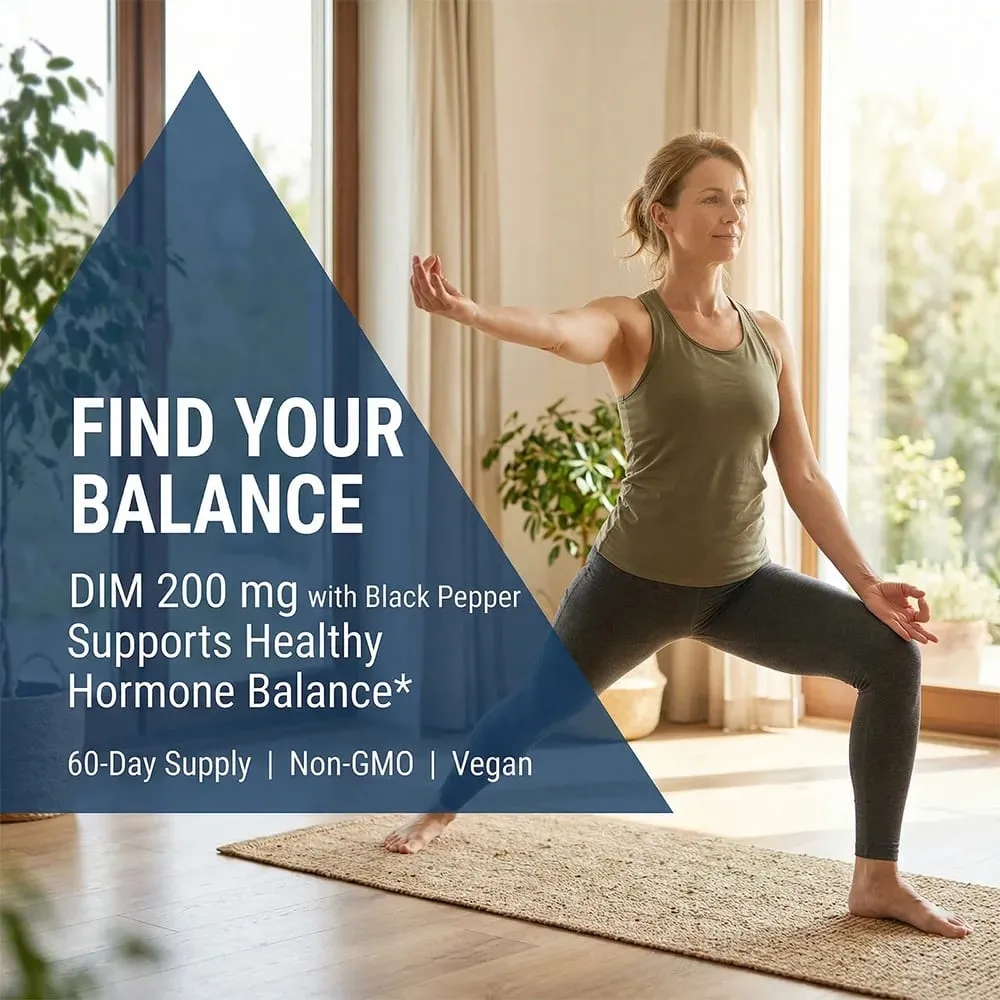 DIM Supplement 200mg Unisex Menopausal Support Antioxidant Support Promotes Overall Health — image 5