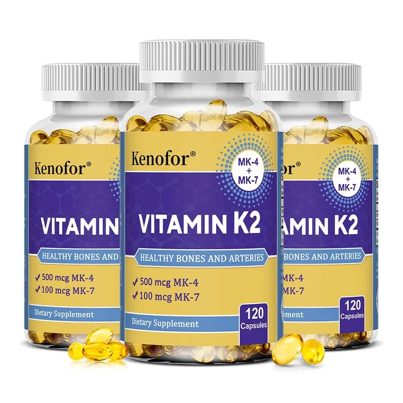 Vitamin K2 Capsules - MK-4 & MK-7 Support Calcium Metabolism Bone Teeth Joint & Cardiovascular Wellness Daily Immune Balance — image 8