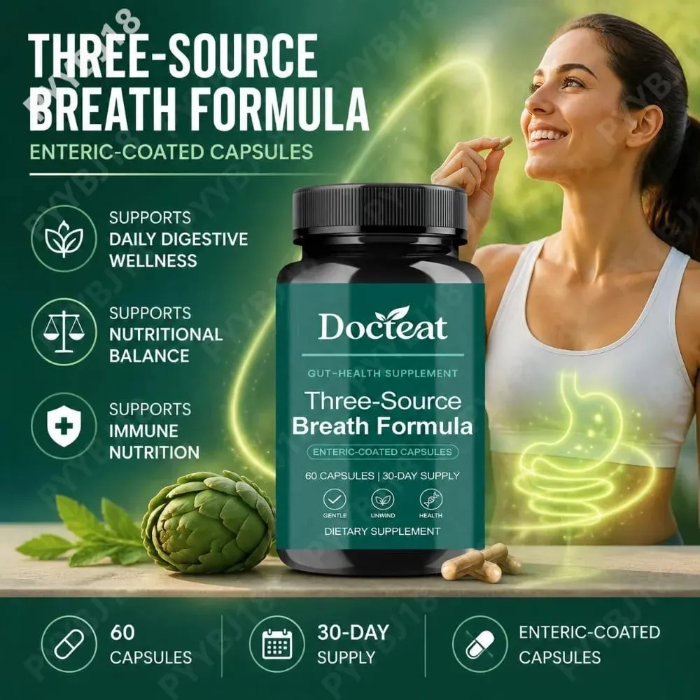 Docteat Gut Health Supplement Capsules with Berberine HCl Digestive Enzymes for Digestive Wellness & Immune Support 60 Capsules — image 2