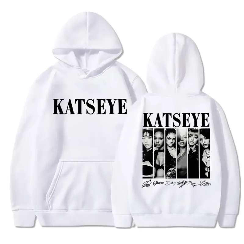 Limted Kpop Katseye Print Hoodies Vintage Trendy Men Women Y2k Hoody Sweatshirt Fleece Oversized Tracksuit Streetwear Fans Gifts — image 3