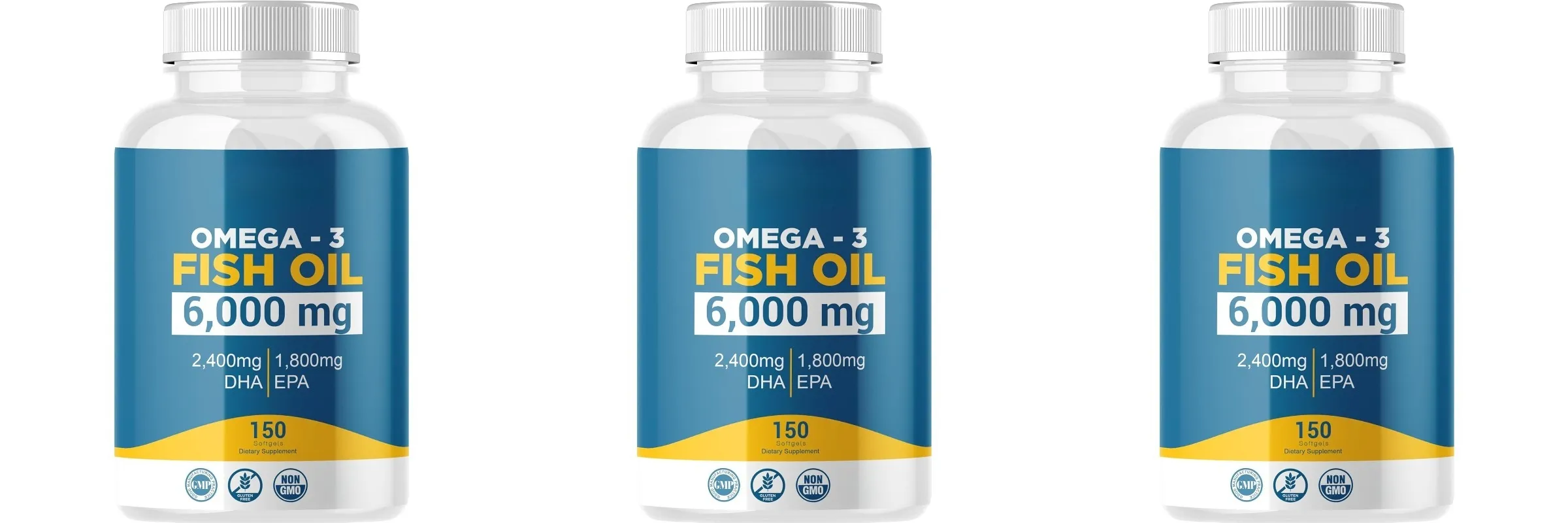 Omega 3 Fish Oil Softgels High Potency EPA DHA Daily Supplement for Adults Supports Joint Immune Health 150 Softgels Non GMO — image 10