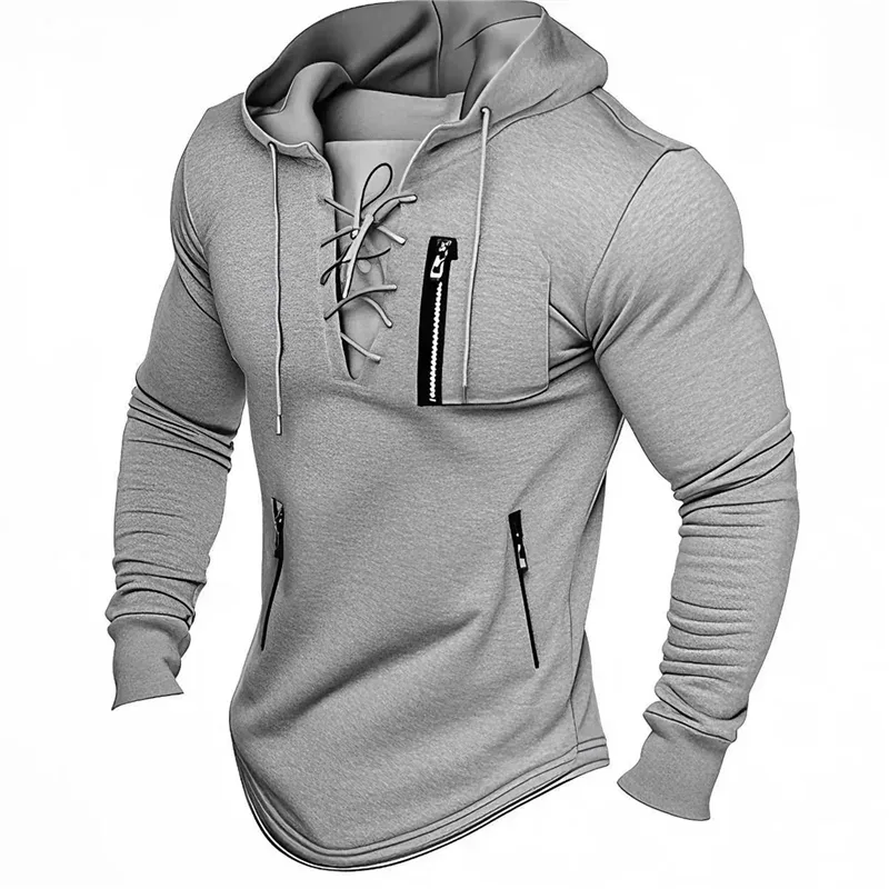 Sudaderas lisas con capucha para hombre, sudadera para parejas, sudaderas con capucha a la moda con cremallera, sudadera con capucha de manga larga para hombre, ropa de calle para correr — image 3