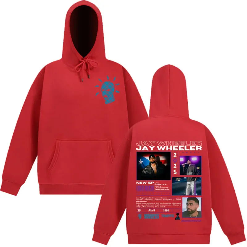 Rapper Jay Wheeler Tour 2025 Print Hoodies Men's Women Fashion Sweatshirt Long-sleeved Casual Loose High Quality Tracksuit Tops — image 11