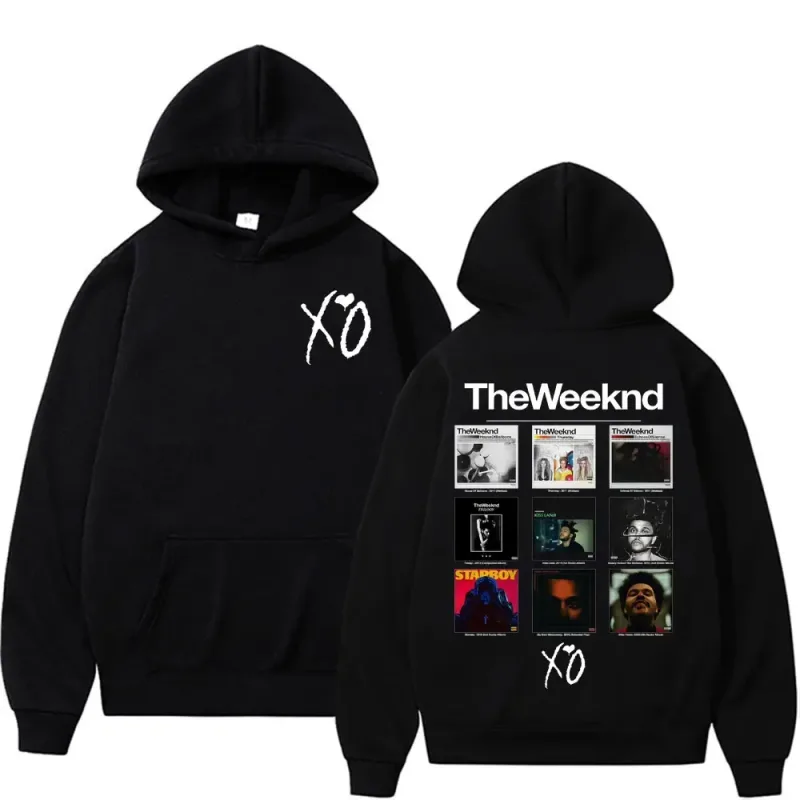Rapper The Weeknd Album Cover Graphic Hoodies Men Women Fashion Hip Hop Pop Music Sweatshirt Bodywarmer Comfort Hoodie Pullovers