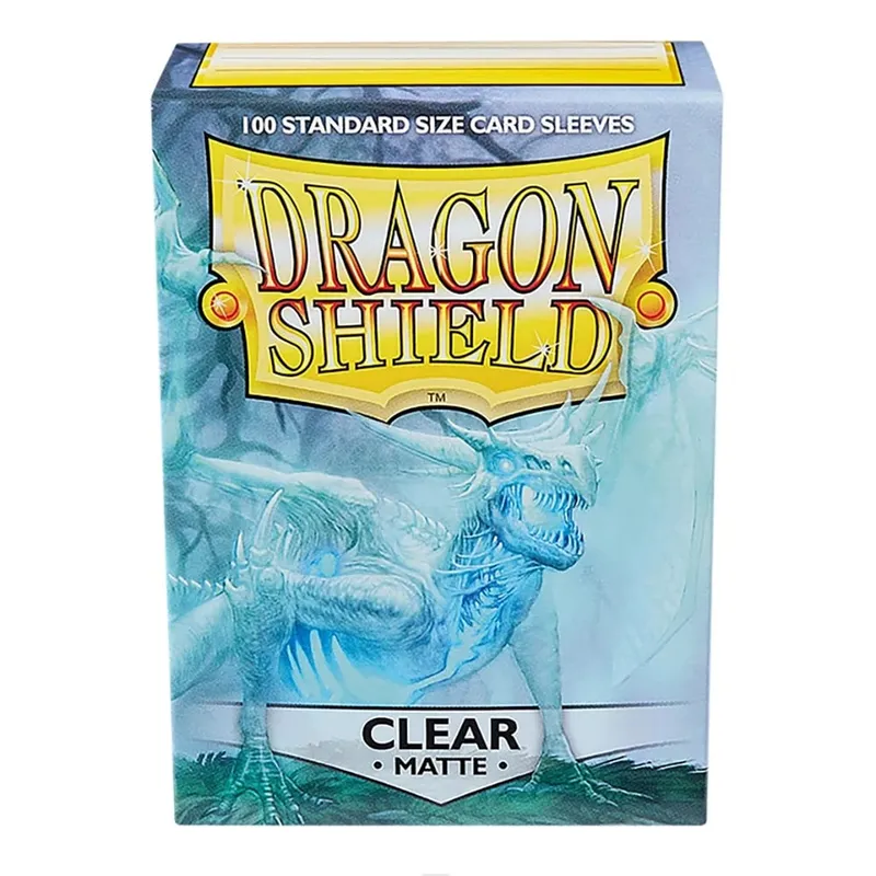 100 PCS/BOX Standard na Sukat ng Dragon Shield Bagong Sleeves 63x88mm Clear Matting Card Covers para sa MTG/PKM Board Game Card Slevee