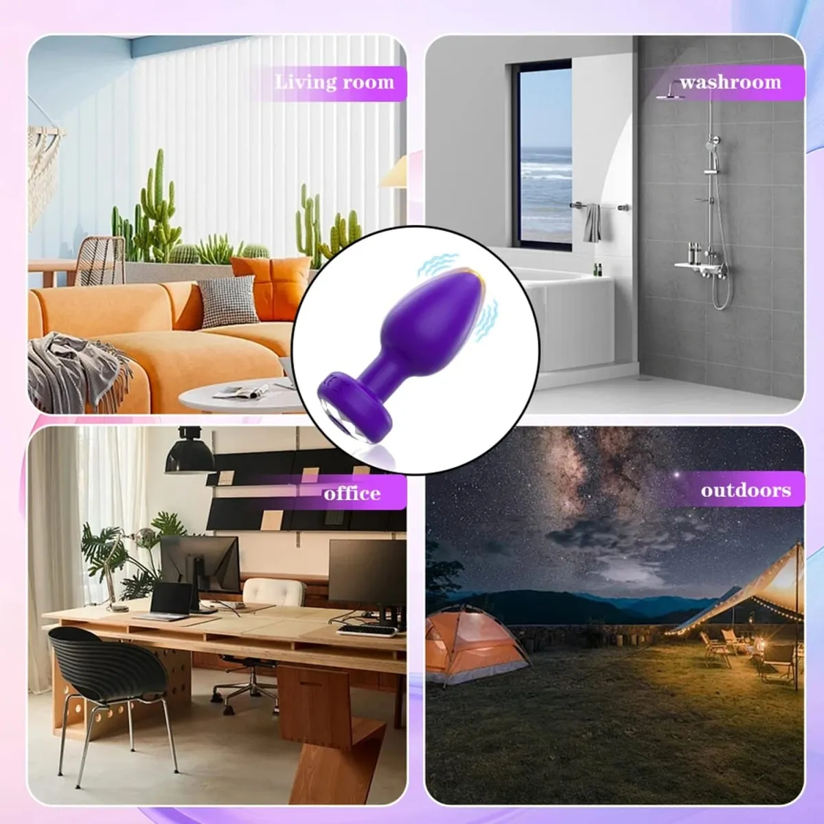 Vibrating Silicone Anal Plug Adult Sex Toy With 10 Vibration Modes Male Toy Game Prostate Massager Remote Control Or App Aode — image 6
