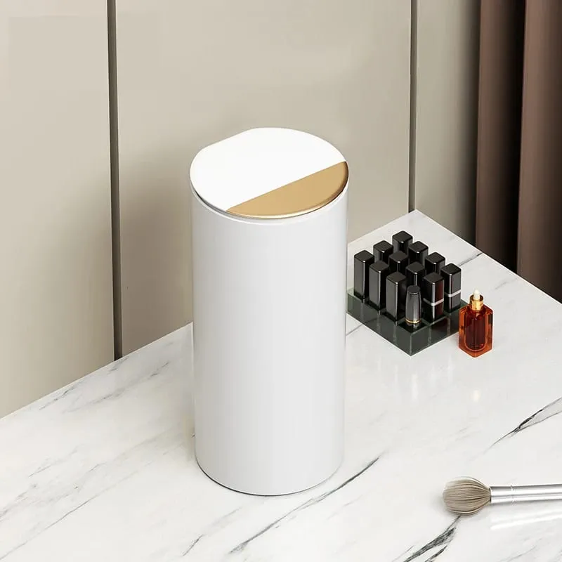 Makeup Brush Storage Cylinder Press-to-Open Automatic Lift Dustproof Lid Large Capacity for Eyebrow Pencils and Makeup Brushes — image 5