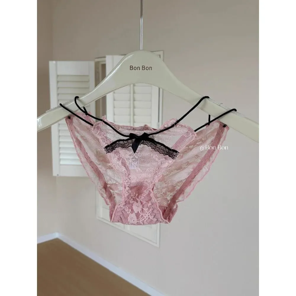 Halter Neck Lace Bra Panty Set French Style Women Lingerie Push‑Up Breathable Skin‑Friendly Daily Underwear tセクシーな — image 6