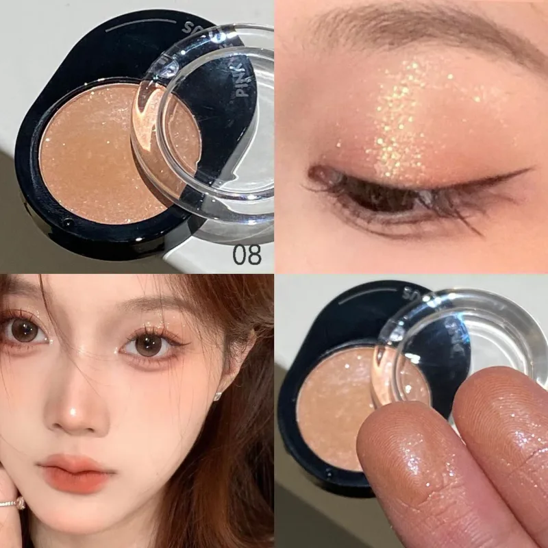 12 Colors Diamond Shining Eyeshadow Cosmetics Long Lasting Silky Easy To Color Pearl Light Brightening Eye Shadow Makeup Palette
