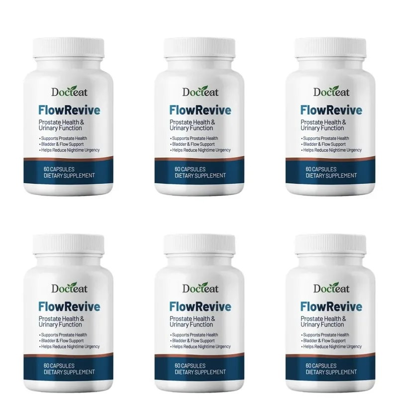Docteat FlowRevive Prostate Health Capsules for Men with Quercetin Supports Normal Urinary Flow & Bladder Comfort 60 Capsules — image 12
