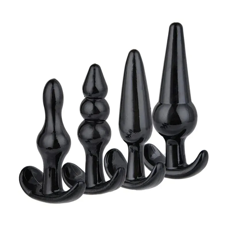 4/6 Buah/Set Mainan Seks Sumbat Vagina Sumbat Dubur Masturbasi Sumbat Bokong Silikon Aman untuk Wanita Pria Mainan Dilator Anal untuk Gay