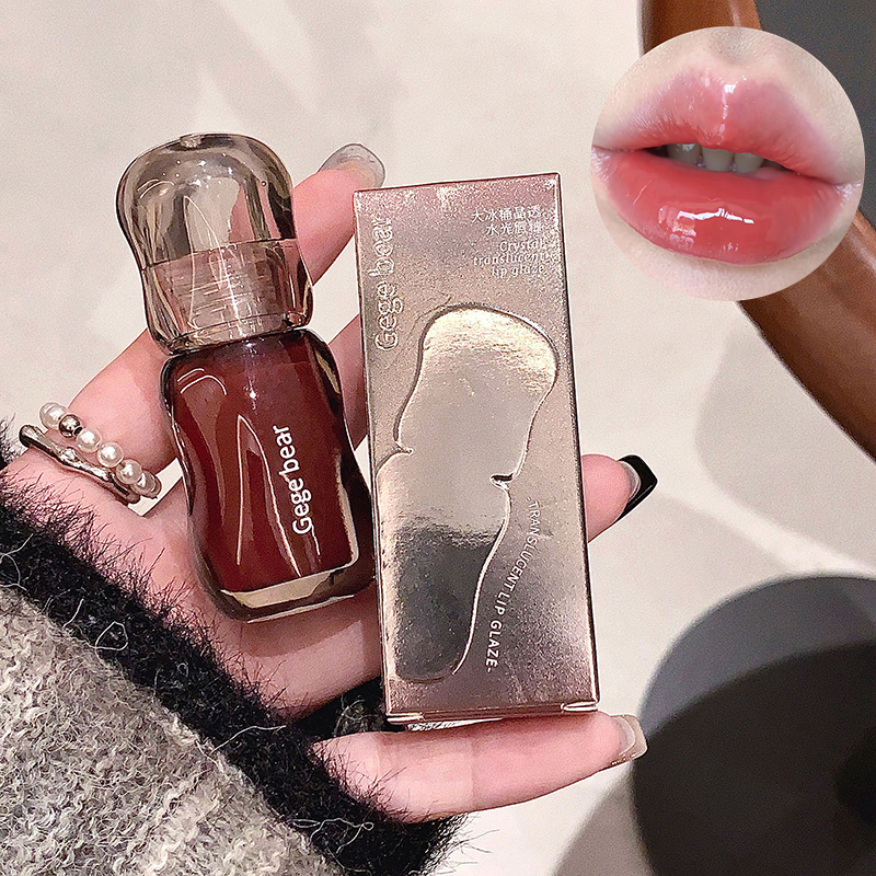 Pomadka do ust Gege Bear Crystal Gloss — Jesienno-zimowa formuła nawilżająca z lustrzanym połyskiem Wykończenie młodzieńczy efekt wypełnienia