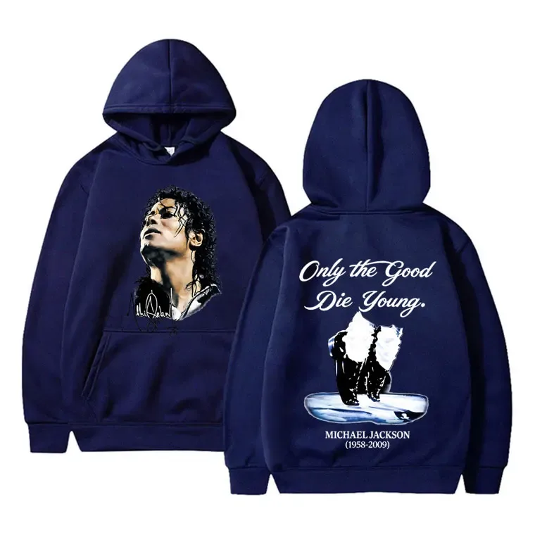 Michael Jackson King of Pop Hoodie Men Women Vintage Gothic Rock Sweatshirt Men's Punk Oversized Pullovers Hoodies Streetwear — image 10