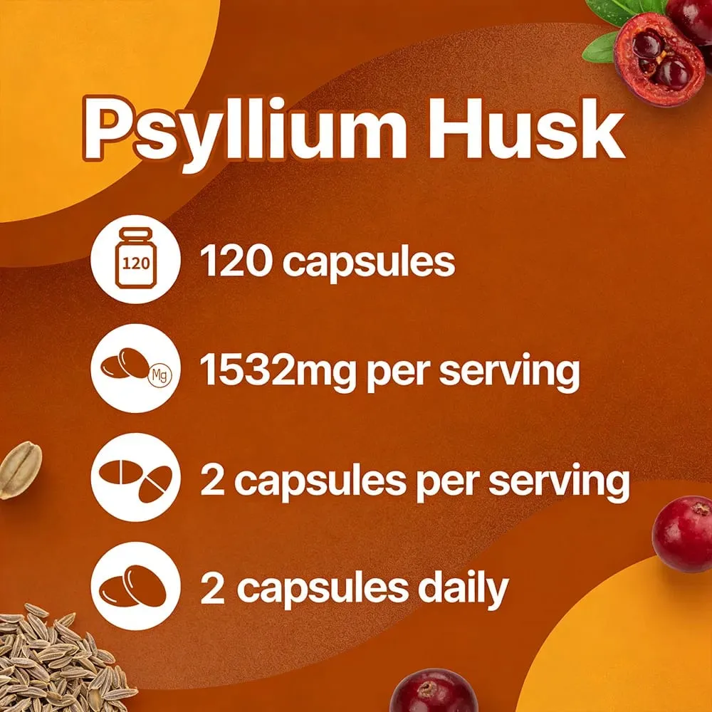 Psyllium Husk - Contains Natural Psyllium Husks To Benefit Intestinal and Digestive Health and Enhance Immunity — image 5