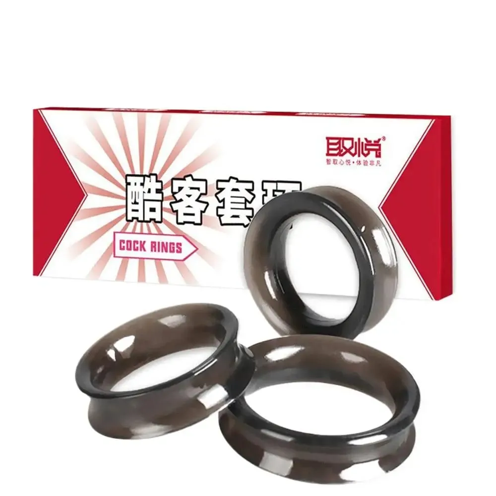 3Pcs/Set Silicone Penis Rings Adult Supplies Male Ejaculation Delay Cock Rubber Rings Lasting Bondage Erection Sex Toys For Men — image 1