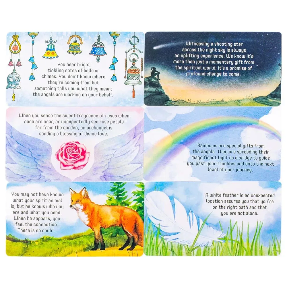 Angel Connections 11x6cm 40 Message Cards for Receiving Angel's Blessings Featuring Angel Images Perfect for Family Board Game — image 6